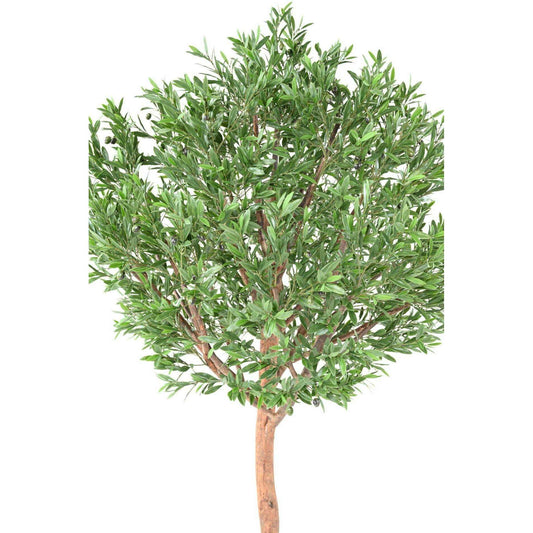 Arbre artificiel Olivier tête large PLAST UV - décoration pour extérieur - H.210cm