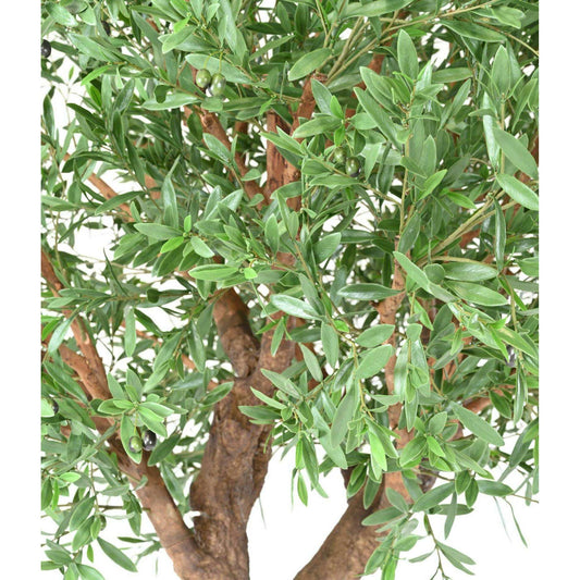 Arbre artificiel Olivier tête PLAST UV - décoration pour extérieur - H.270cm