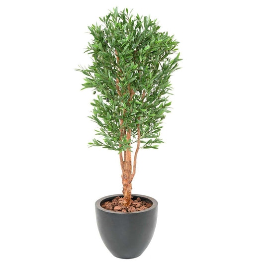 Arbre artificiel Olivier tronc noueux PLAST UV - plante pour extérieur - H.140cm