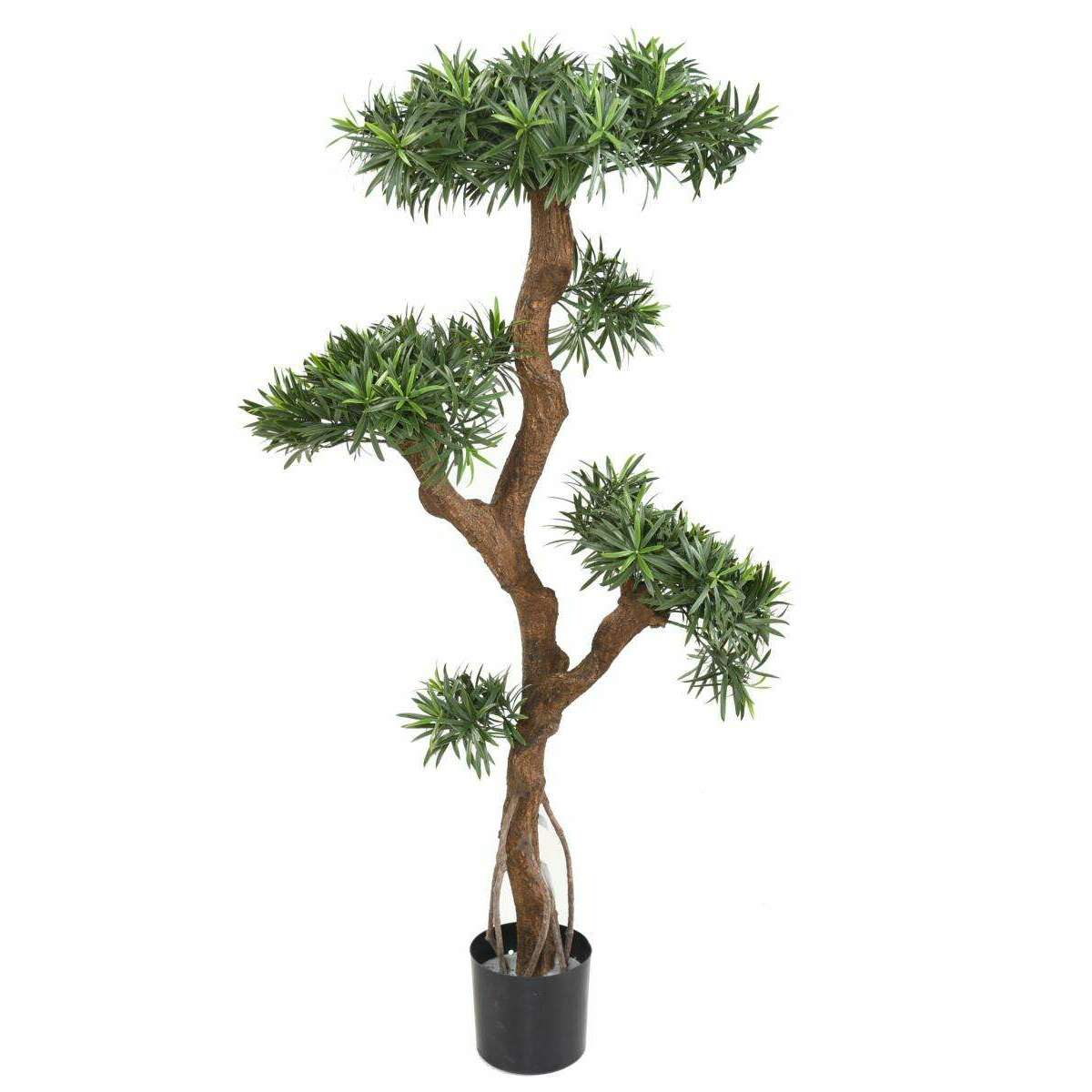 Arbre artificiel Podocarpus nuage UV - intérieur extérieur - H.135cm