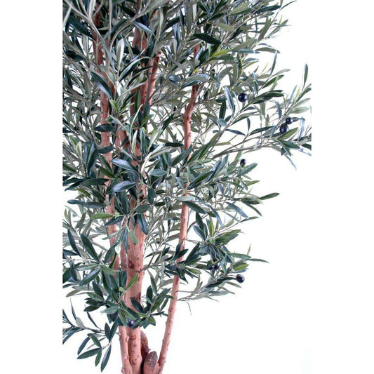 Arbre fruitier artificiel Olivier tronc noueux - plante pour intérieur - H.210cm