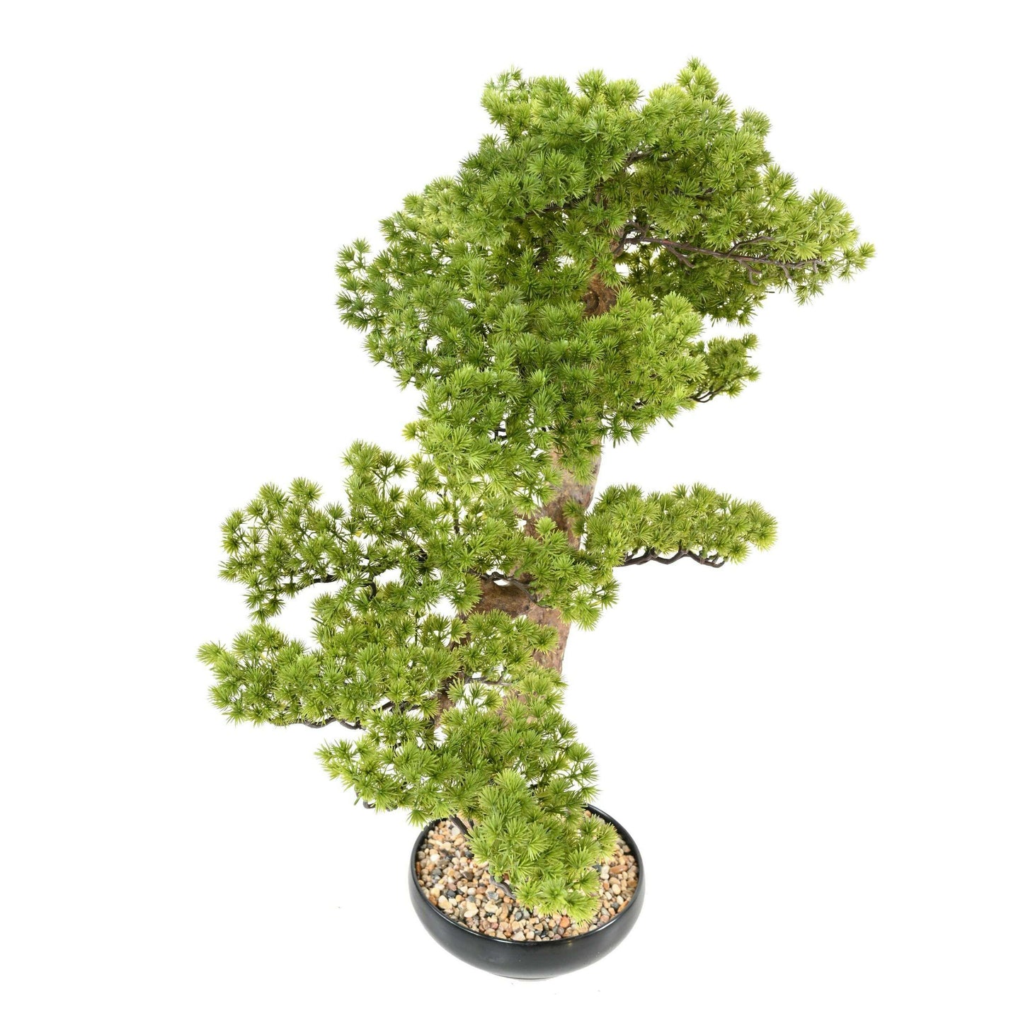 Bonsaï artificiel Pin en coupe - plante synthétique intérieur - H.85cm