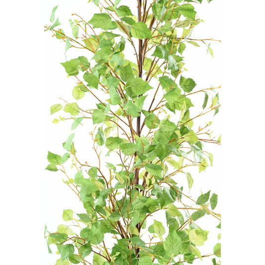 Feuillage artificiel guirlande de bouleau - décoration intérieur - H.210 cm – Vert