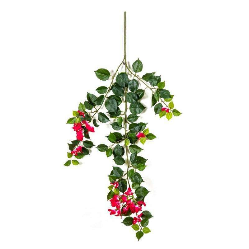 Branche artificielle de bougainvillier New spray - décoration d'intérieur - H.80cm fuchsia B1