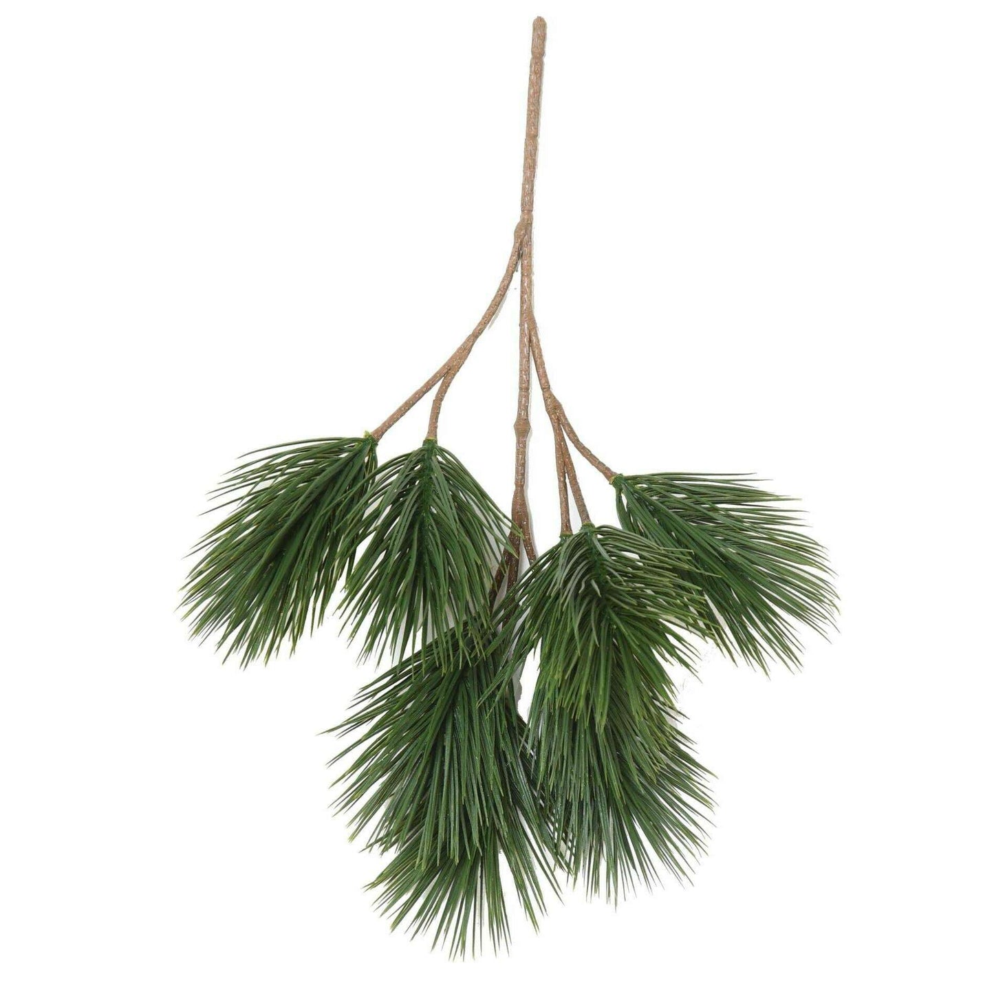 Branche artificielle de pin spray - décoration d'intérieur - H.38cm vert chariot noel