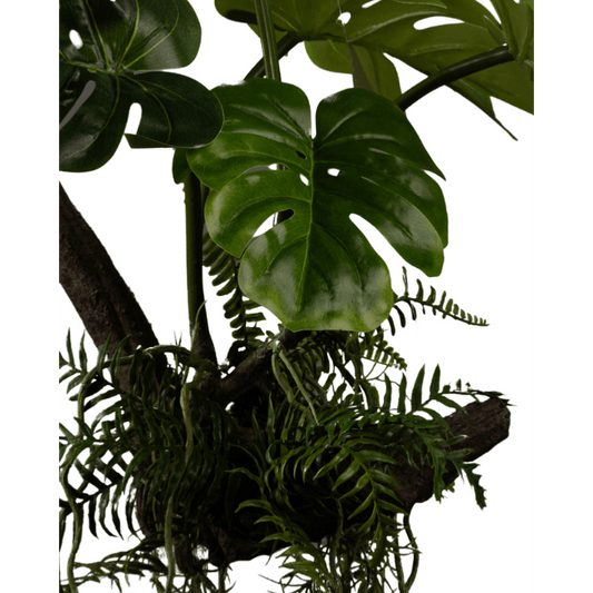 Branche artificielle Epiphyte à suspendre - suspension végétale - H.140cm