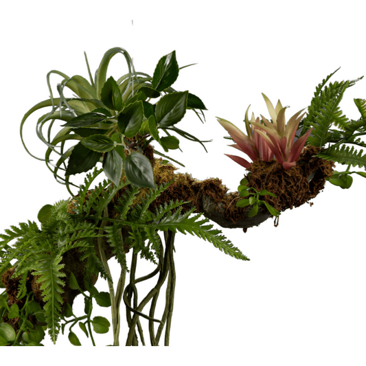 Branche artificielle Epiphyte à suspendre - suspension végétale - H.70cm