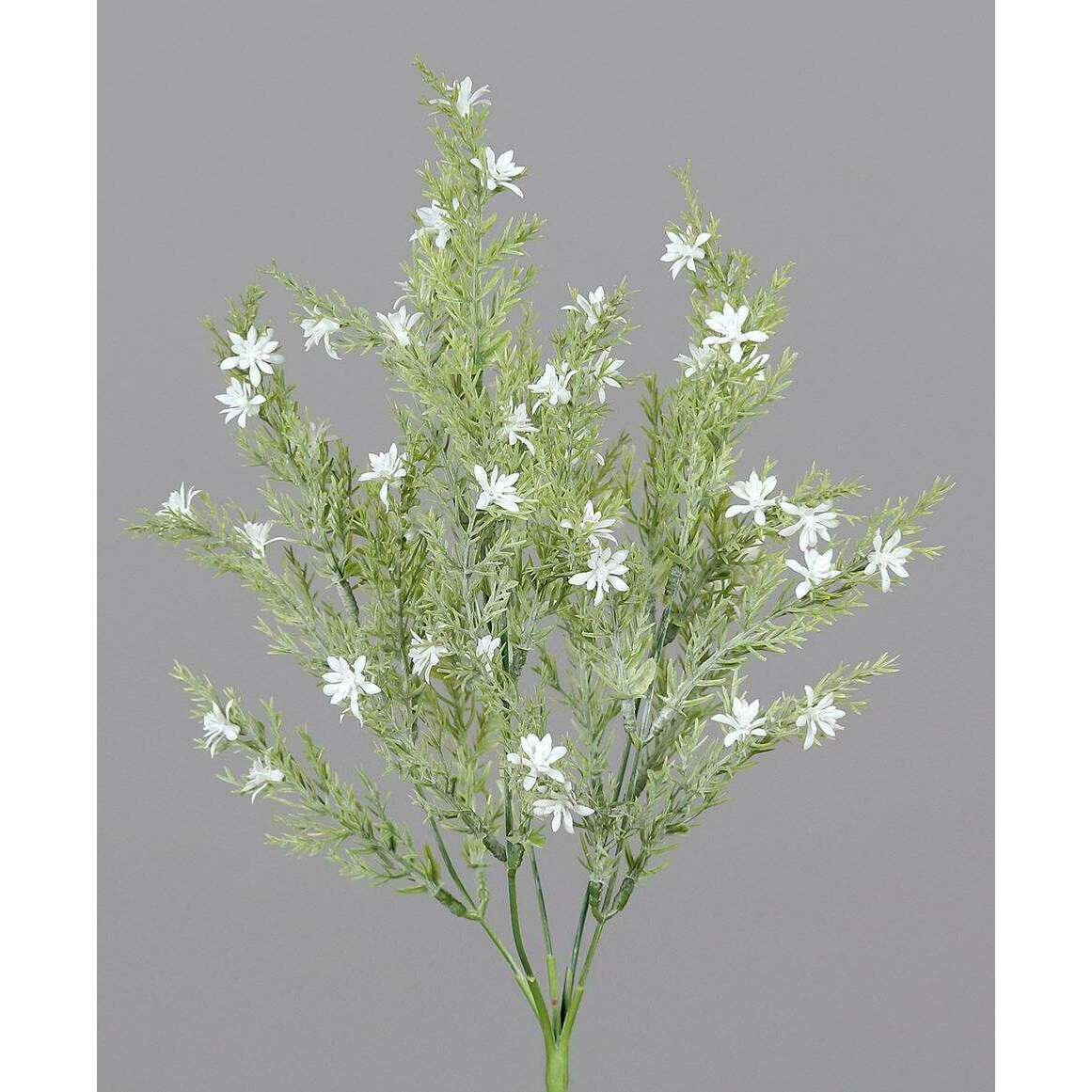 Branche artificielle fleurie – composition florale - H.32cm blanc