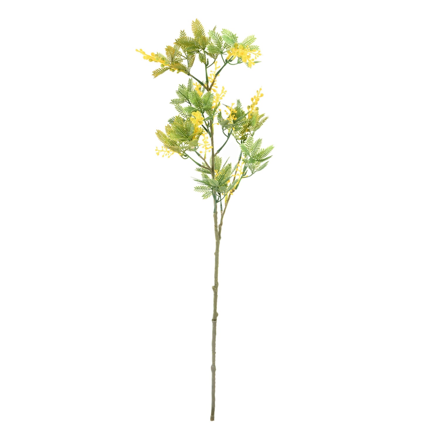 Branche artificielle Mimosa fleuri - décoration d'intérieur - H.80cm