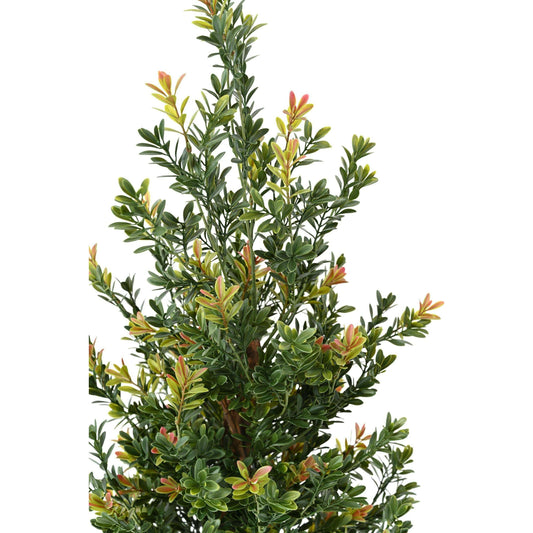 Buis artificiel Buisson RED DAY UV - topiaire pour extérieur - H.100cm vert