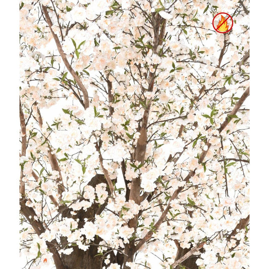 Cerisier en fleur artificiel géant 410cm - Fire resistant - fleurs blanches