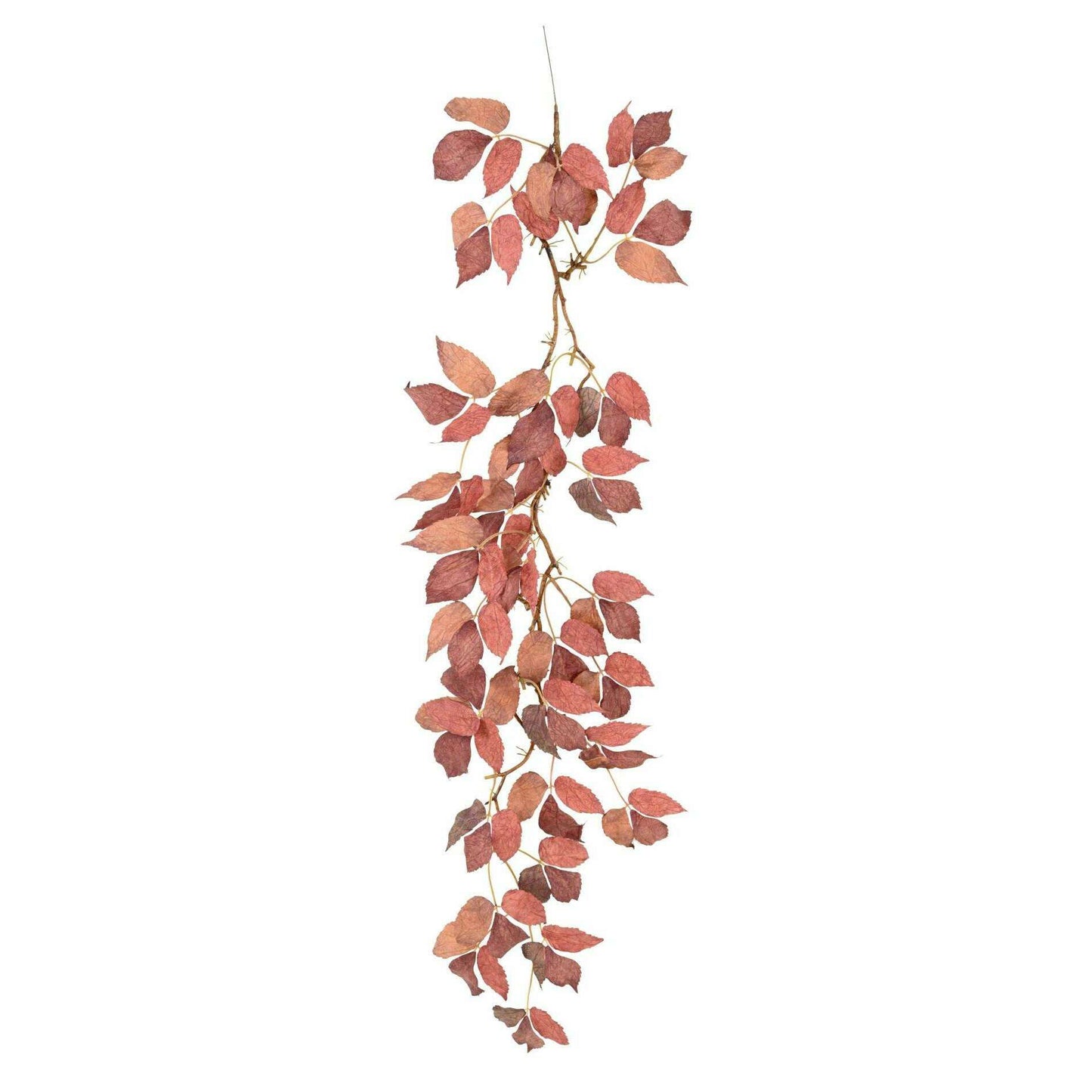 Chute artificielle de vigne vierge - décoration d'intérieur - H.115cm rouge automne