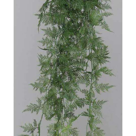 Chute artificielle Fougère - plante retombante d'intérieur - H.100cm vert - Q3