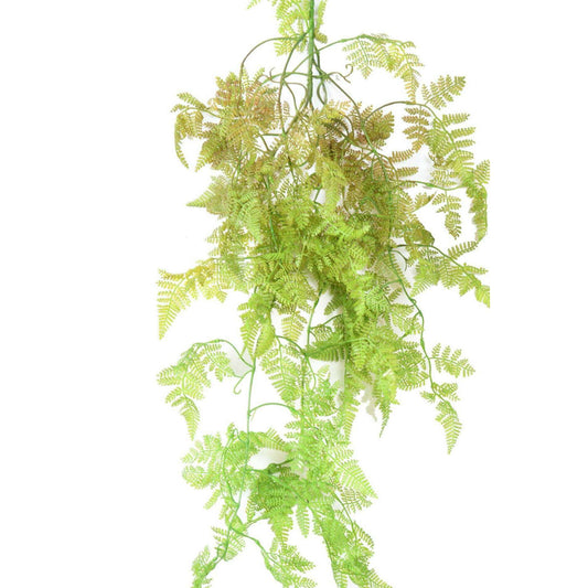 Chute artificielle Fougère en piquet - plante d'intérieur - H.100cm vert - F5