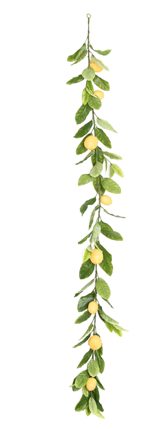 Guirlande de Citronnier artificielle et fruits de 160 cm - feuillage pour intérieur