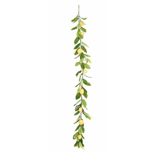 Guirlande de Citronnier artificielle et fruits de 160 cm - feuillage pour intérieur