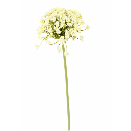 Fleur artificielle Daucus Carota - création bouquet pour intérieur - H. 54cm blanc