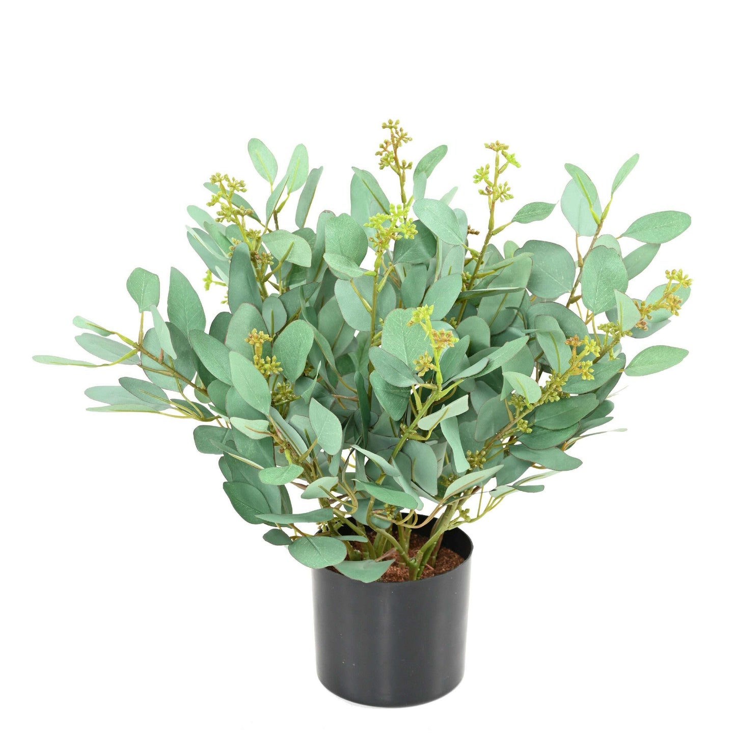 Eucalyptus artificiel en pot - plante synthétique d'intérieur - H.40cm vert - E4
