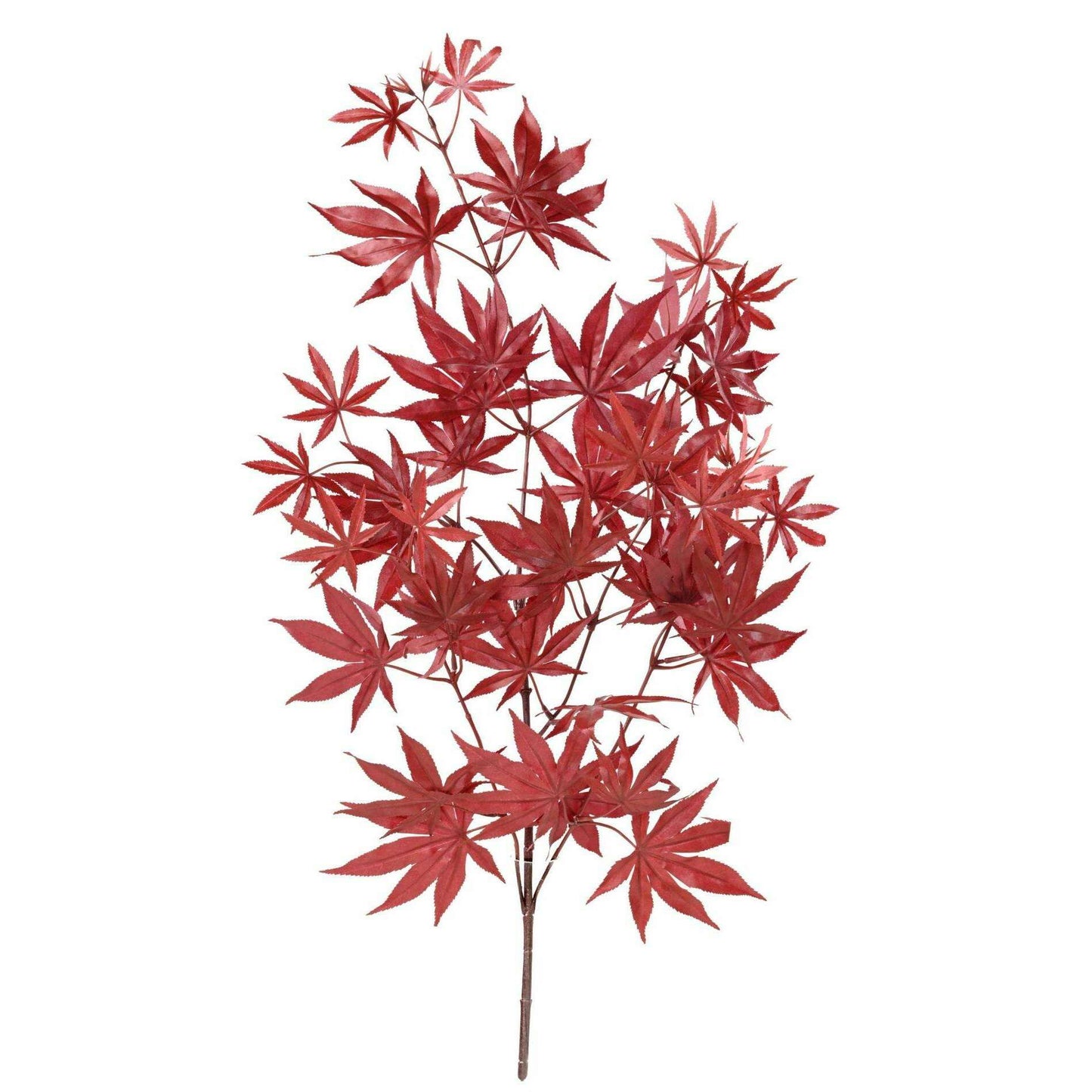 Feuillage artificiel Branche d'Aralia New - décoration d'intérieur - H.70cm rouge-B4