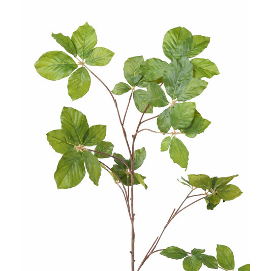 Feuillage artificiel branche de Charme - composition florale - H.102cm vert