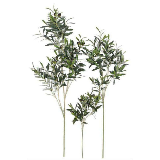 Feuillage artificiel branche d'Olivier - décoration d'intérieur - H.109cm