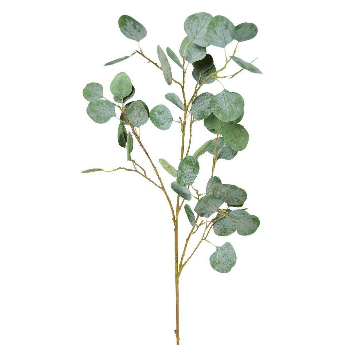 Feuillage artificiel Branche Eucalyptus - composition florale - H.118cm vert