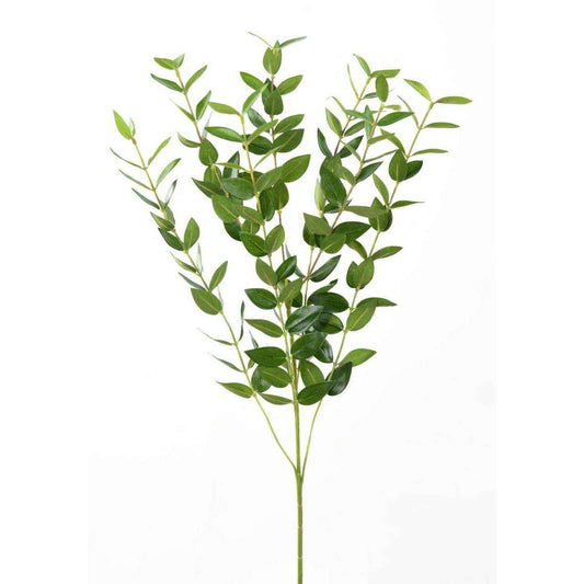 Feuillage artificiel Branche Eucalyptus - composition florale - H.60cm vert - F2