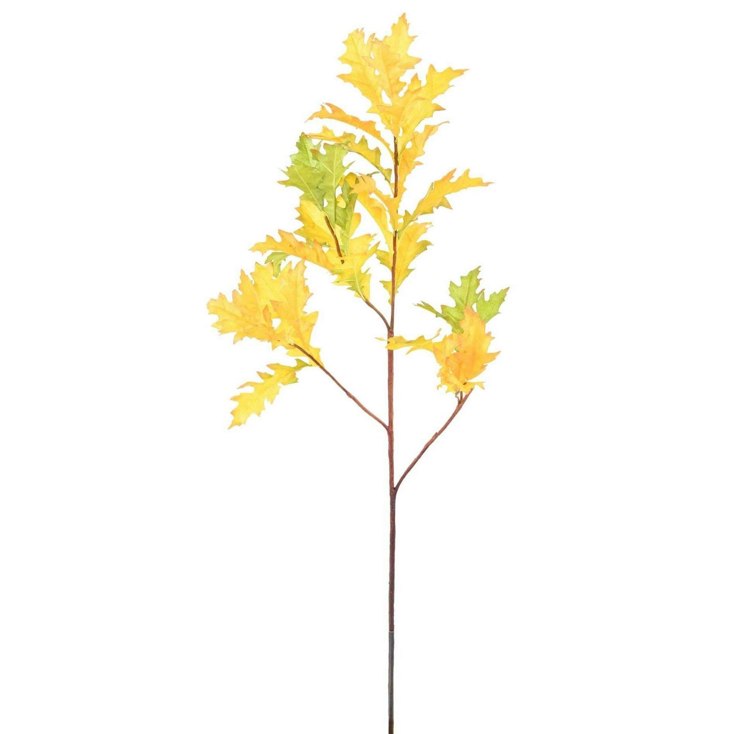 Feuillage artificiel Chêne d'Amérique - décoration d'intérieur - H.110cm jaune C2