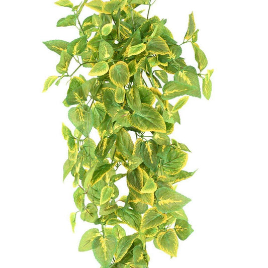 Feuillage artificiel chute de Coleus en piquet - plante verte intérieur - H.75cm - D2