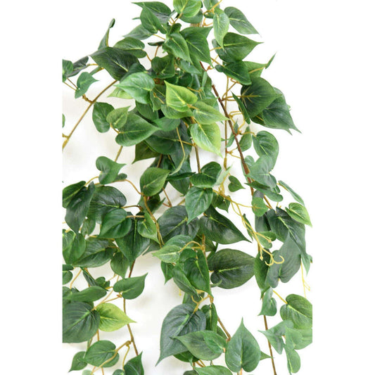 Feuillage artificiel chute de Philo mini - plante pour intérieur - H.80cm vert - K6