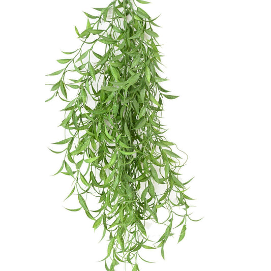 Feuillage artificiel chute de Salix - plante retombante d'intérieur - H.90cm vert