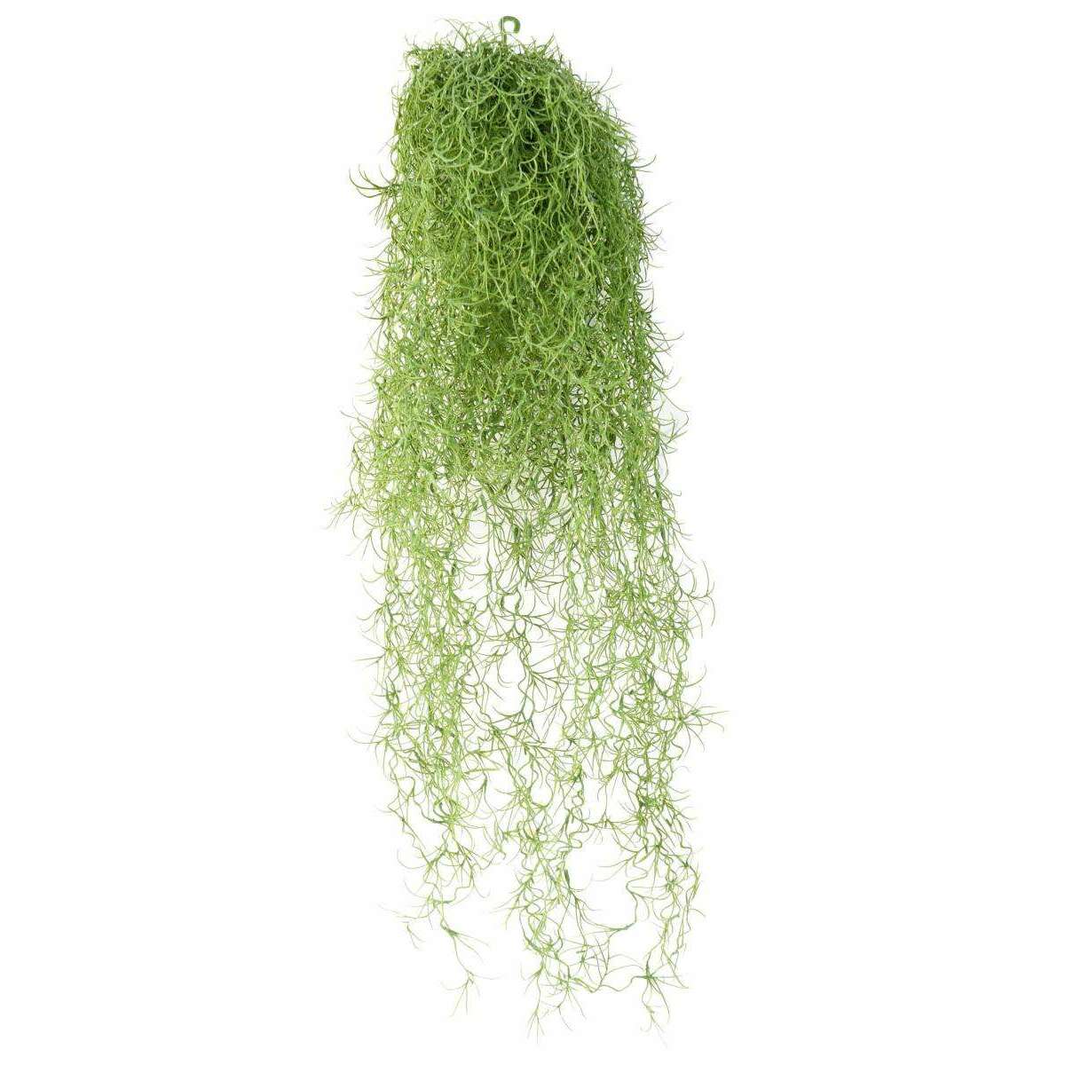 Feuillage artificiel chute de Tillandsia - mousse espagnole - H.60cm vert - N1