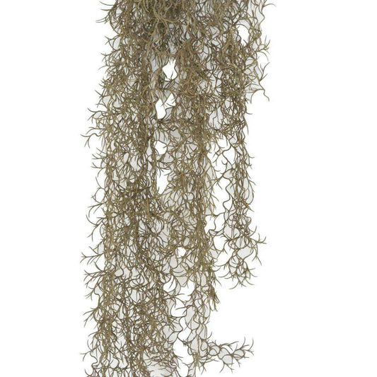Feuillage artificiel chute de Tillandsia - mousse espagnole - H.95cm marron - P1