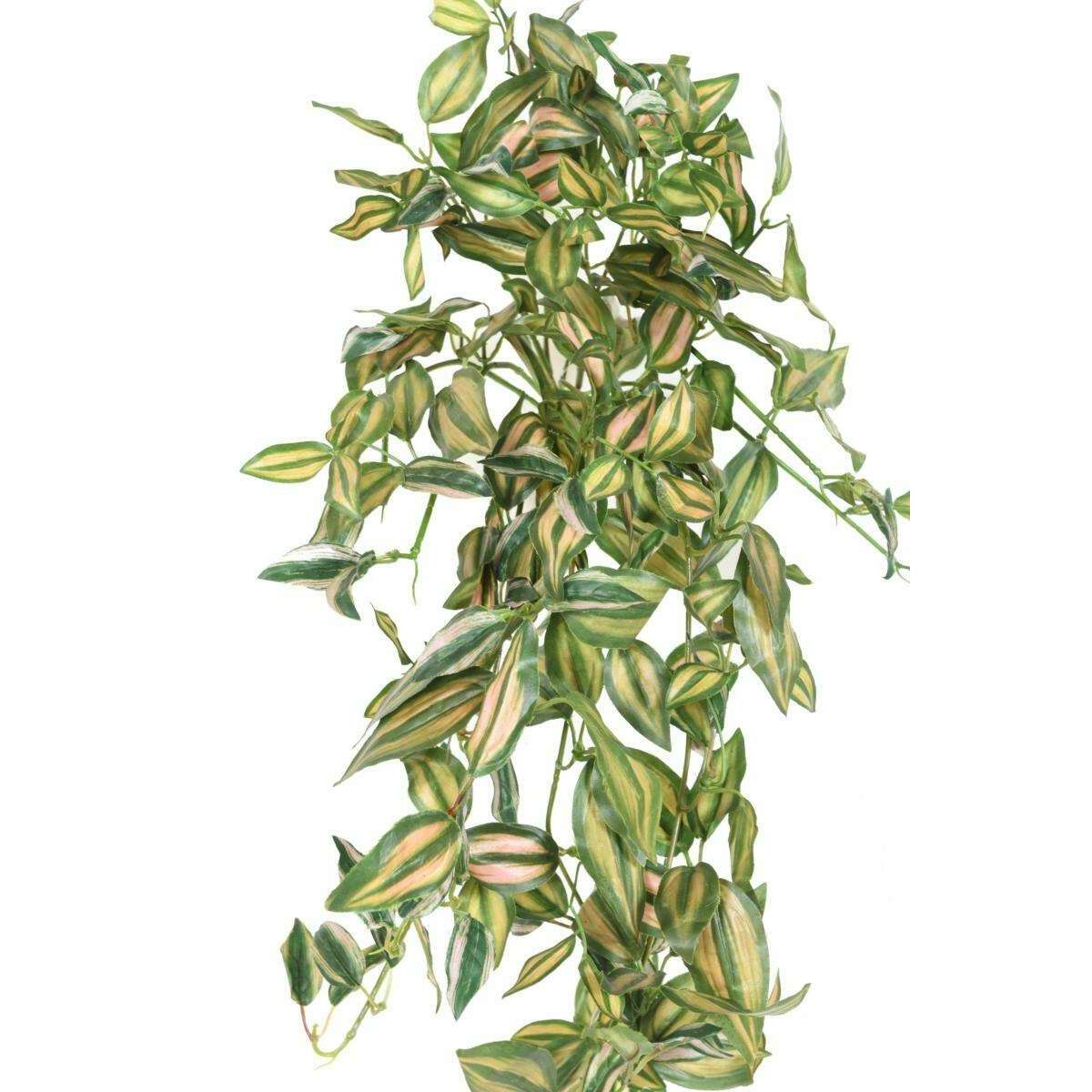 Feuillage artificiel chute de Tradescantia - plante d'intérieur - H.80cm vert