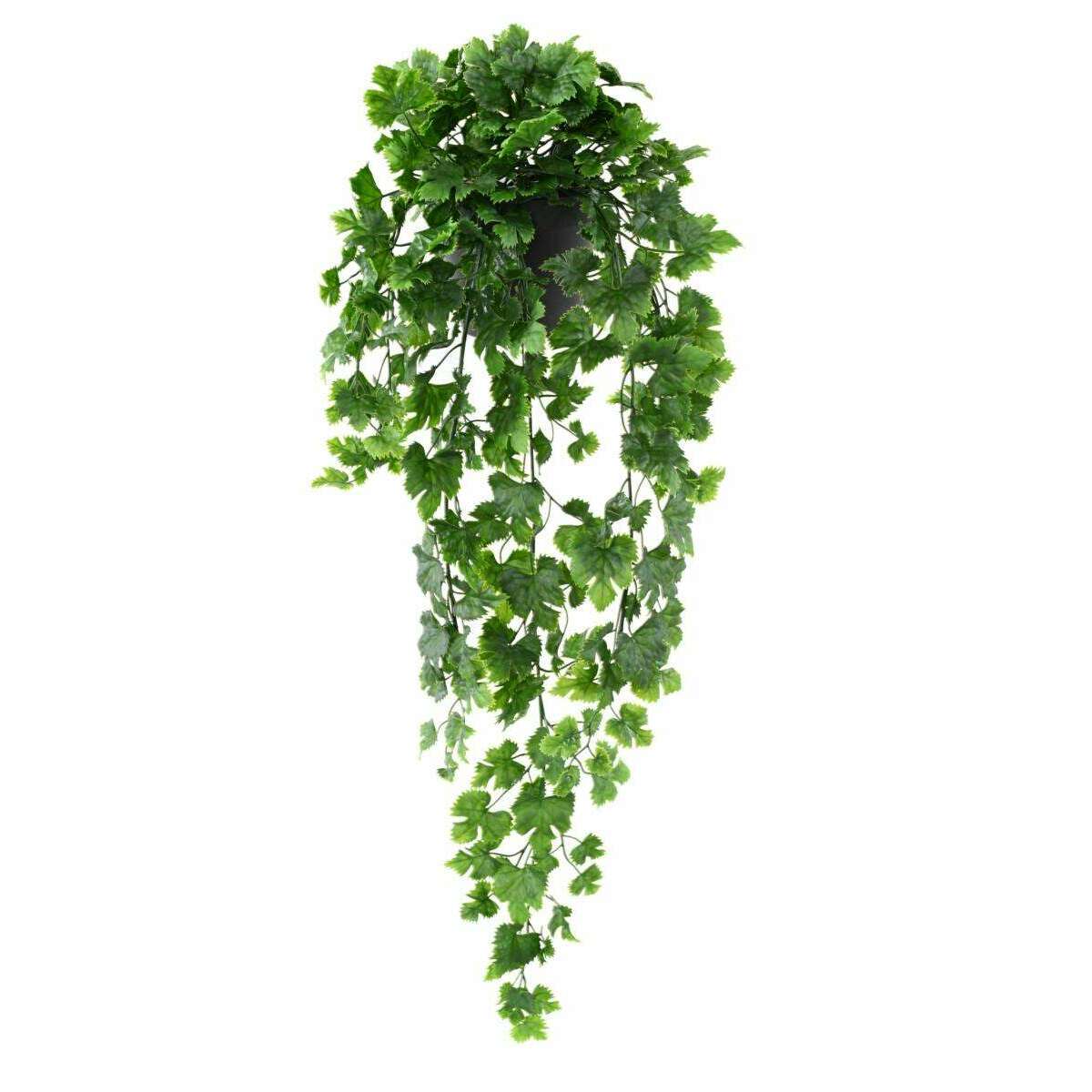 Feuillage artificiel chute de vigne en pot - plante verte pour extérieur - H.68cm - O3