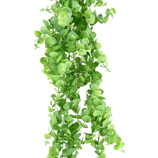 Feuillage artificiel chute d'Eucalyptus - plante d'intérieur - H.81cm vert