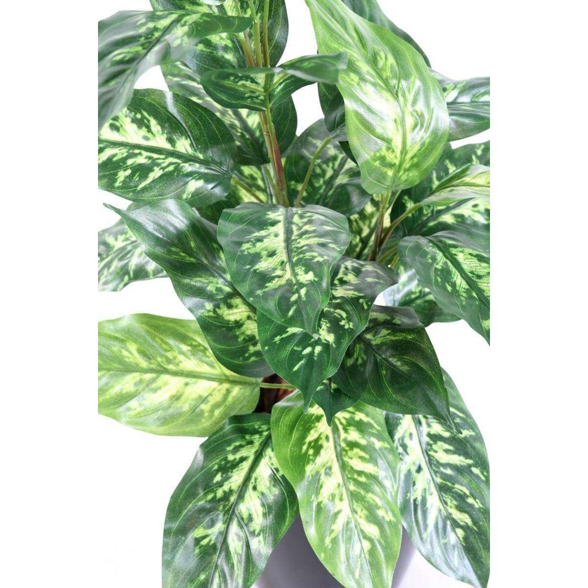 Feuillage artificiel Dieffen en piquet - plante d'intérieur - H.70cm panaché
