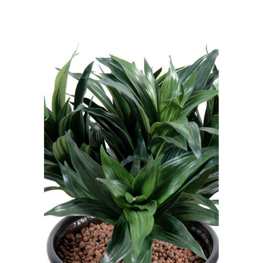 Feuillage artificiel Dracaena Fragans - plante en piquet - H.53cm vert