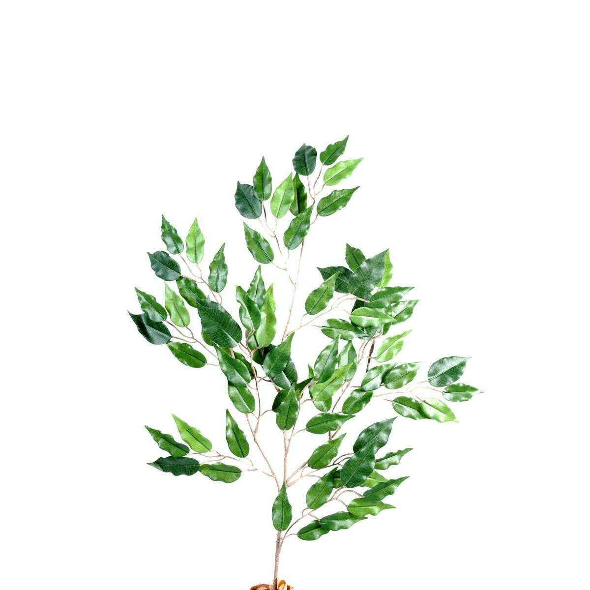 Feuillage artificiel Ficus mini spray - composition florale - H.65cm vert F1