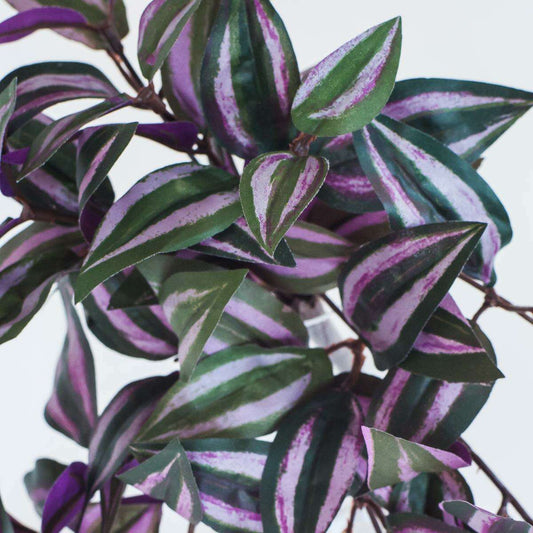 Feuillage artificiel mini piquet Misère intérieur 29cm vert rouge