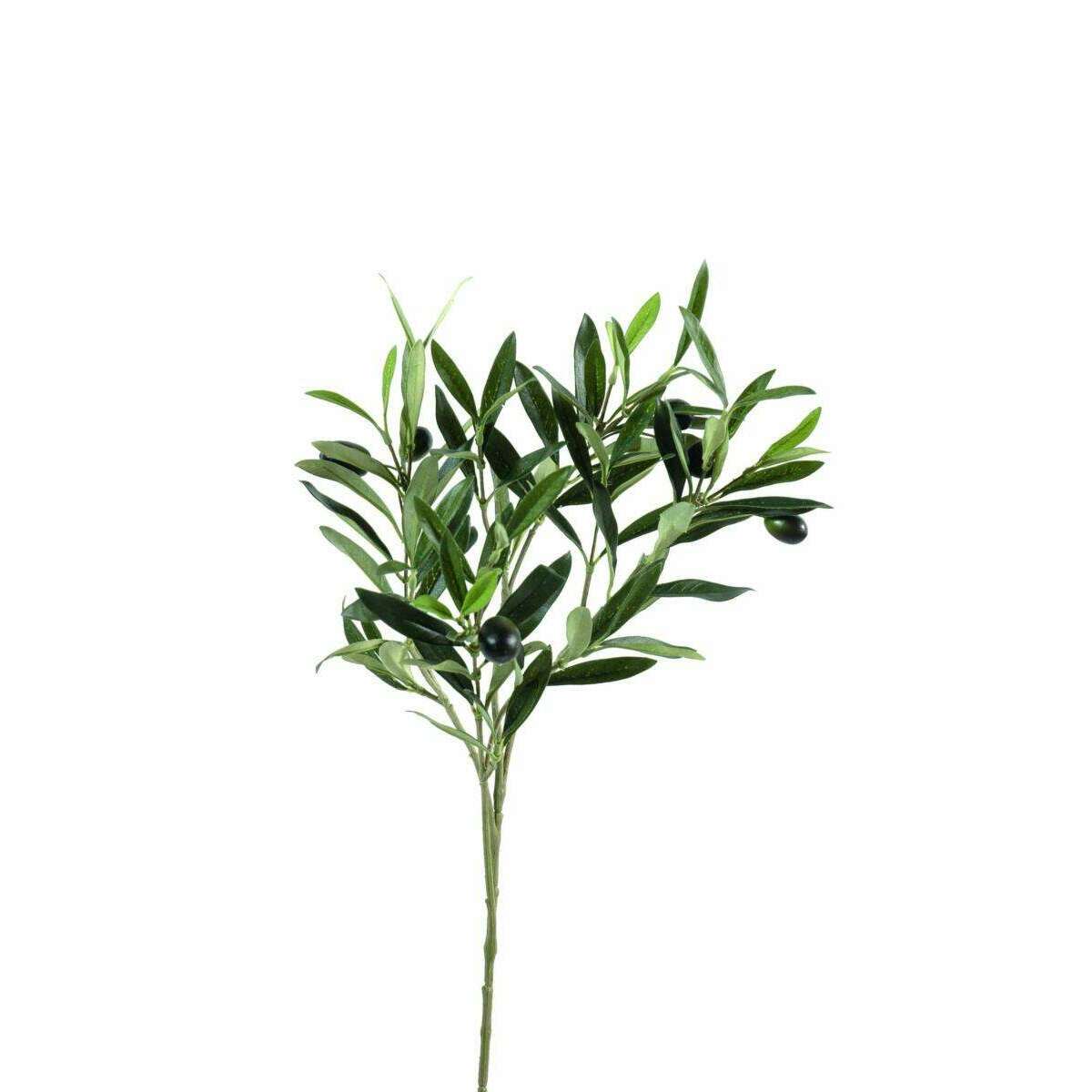 Feuillage artificiel Olivier branche - composition florale - H.55 cm - K2