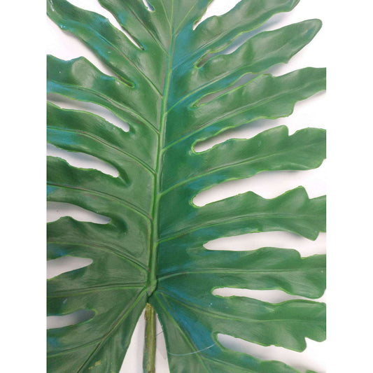 Feuille artificielle de Monstera - décoration d'intérieur - H.117cm vert