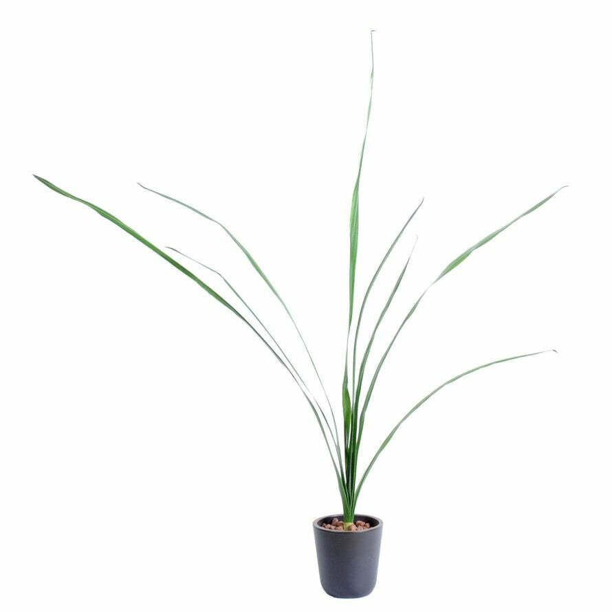 Feuille artificielle de Cymbidium - Feuillage intérieur - H.110 cm - vert