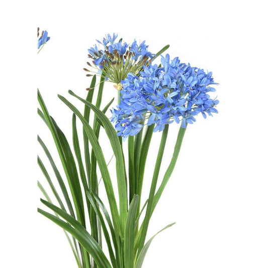 Fleur artificielle Agapanthe en motte - plante d'intérieur - H.90cm bleu - A