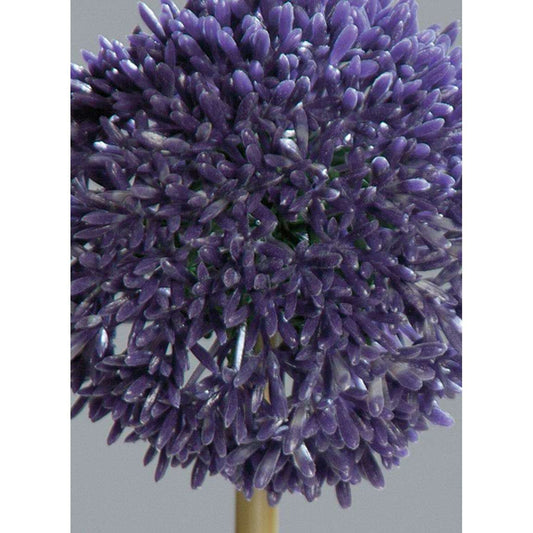Fleur artificielle Allium ail d'ornement - composition bouquet - H.67cm lavande