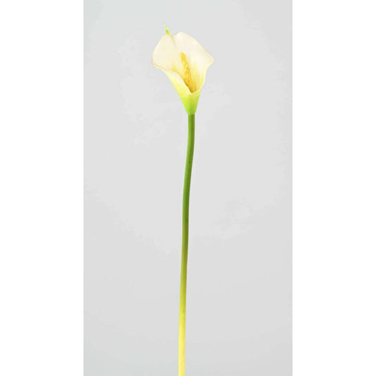 Fleur artificielle (ARUM) Arome - composition bouquet - H.44cm blanc
