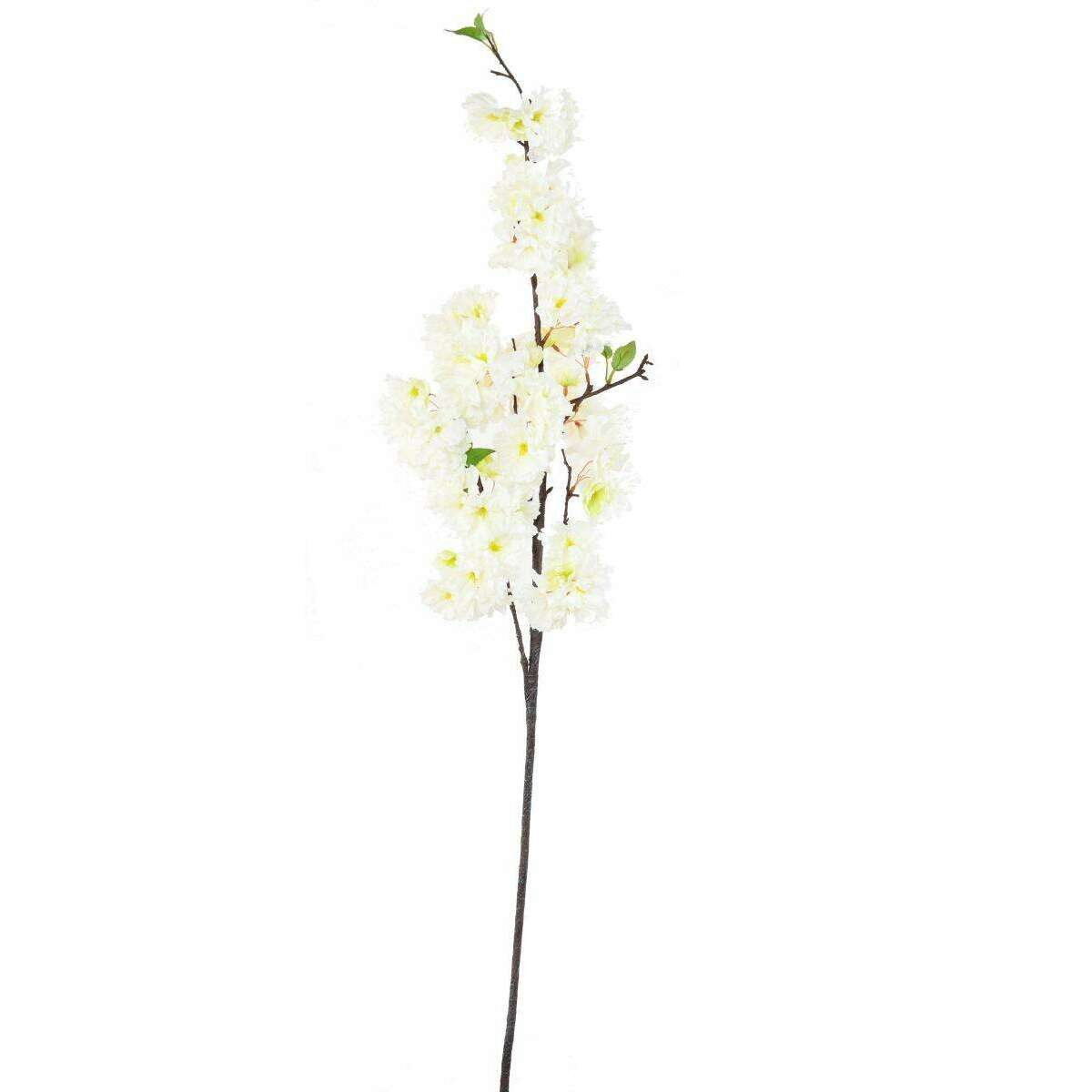 Fleur artificielle cherry blossom - branche de cerisier - H.125cm blanc C2