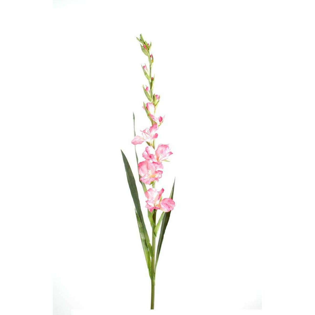 Fleur artificielle coupée Glaieul - création de bouquet - H.110cm rose G1