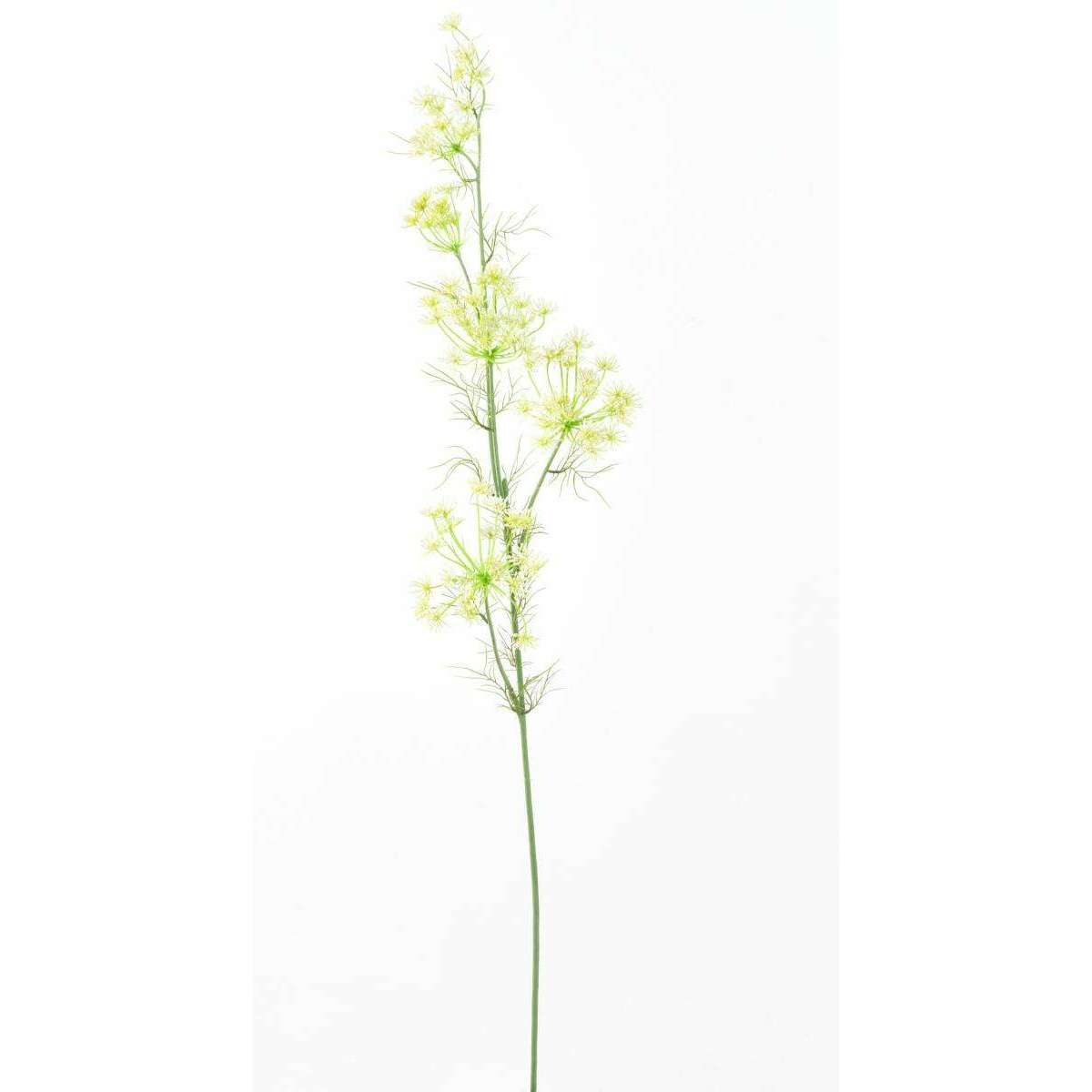 Fleur artificielle Daucus Carota - création bouquet pour intérieur - H. 120cm blanc