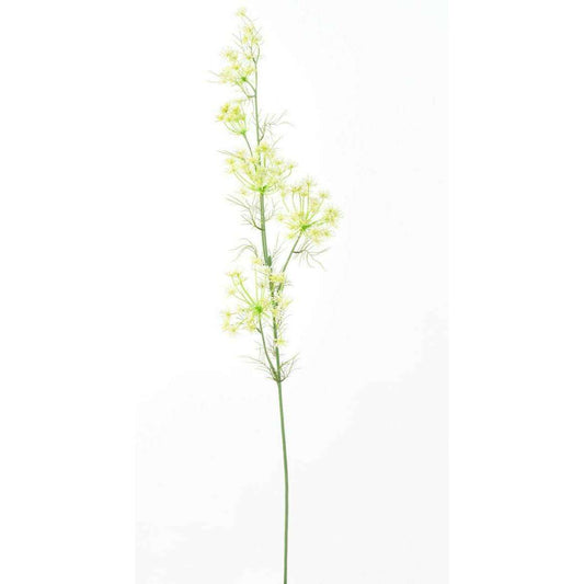 Fleur artificielle Daucus Carota - création bouquet pour intérieur - H. 120cm blanc